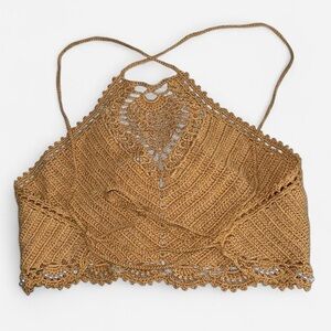 Handmade Vintage Crochet Crop Tank